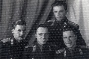 1953 Г. Хомяков, Н. Тараканов, В. Набеков, А. Жегулёв Мичуринск 1953 год.jpg